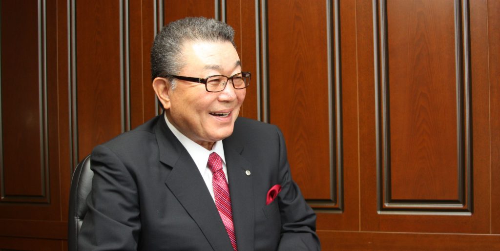 代表取締役会長兼社長森川義雄 写真